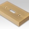 Amerelle Wall Plate, Number of Gangs: 1 Steel, Satin Brass Finish, Gold 163RSB - alternate 4